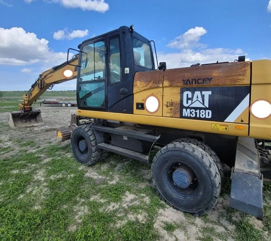 2013 CAT M318D HIRAIL EXCAVATOR WITH BUCKET TAMPER TIE INSERTER AND ROTARY BRUSH CUTTER